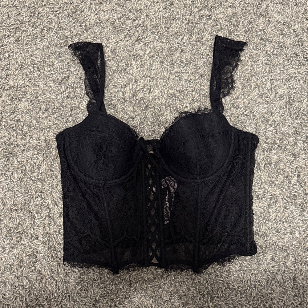 Victoria's Secret Black Lace Top